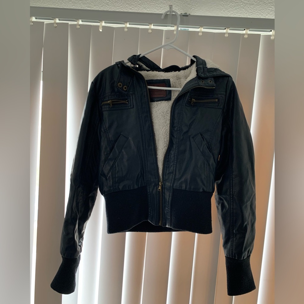 Bomber jacket faux jacket